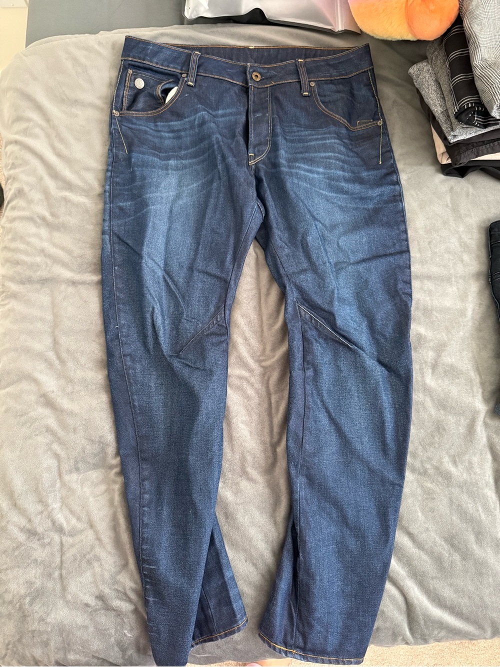 G-Star Slim Straight Dark Blue Jeans